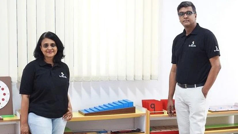 Mridula Shridhar and V K Manikandan Mridula Shridhar and V K Manikandan, founders of Kreedo Founders