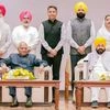 Punjab CM Mann with newly inducted cabinet ministers