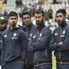 Indian players attend the presentation ceremony after their loss on the fifth day of the fifth cricket test match against England at Edgbaston in Birmingham (Photo: AP/PTI)