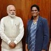 File photo of PM Narendra Modi with former athlete P T Usha