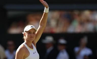 Wimbledon 2022: Rybakina topples Halep to reach first Grand Slam final Kazakhstan's Elena Rybakina celebrates winning her semi final match against Romania's Simona Halep (Photo: Reuters)
