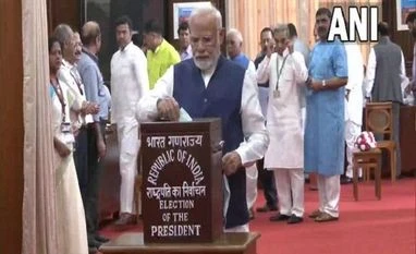 Presidential Elections 2022: PM Modi casts his vote at Parliament House PM Narendra Modi
