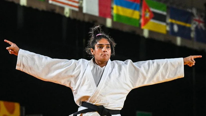 Olympics: India's Judoka Tulika Mann crashes out in opening round | Olympic Games News Tulika Mann clinches India's second silver in Judo at CWG 2022. Source:PTI