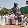 Representative Image of DMK MPs protesting in Parliament