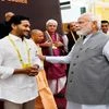 PM Narendra Modi interacts with Andhra Pradesh CM Y S Jaganmohan Reddy at the 7th Governing Council meeting of NITI Aayog at Rashtrapati Bhawan Cultural Centre, in New Delhi