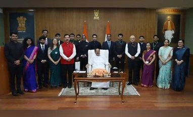 Outgoing VP says freebie culture deteriorating financial health of states IIS officers of 2018 and 2019 batches with outgoing Vice President of India M Venkaiah Naidu