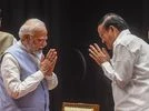 Narendra Modi, M. Venkaiah Naidu, PM Modi Former Vice-President M Venkaiah Naidu exchanges greetings with Prime Minister Narendra Modi (Photo: PTI)