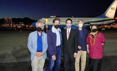 Delegation of US lawmakers arrives in Taiwan with China tensions simmering US lawmakers, US delegation