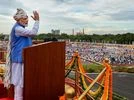 Modi at Red Fort Prime Minister Narendra Modi addresses nation on 76th Independence Day at Red Fort. (PTI Photo)