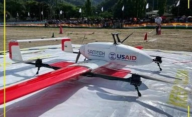 Medicine from sky: Arunachal gets drone-based healthcare services Launch of the first flight of drone service - 'medicine from the sky'