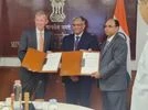 ONGC, ExxonMobil Heads of Agreement being exchanged between Rajesh Kumar Srivastava, Director (Exploration), ONGC (right) and Monte K Dobson , CEO & Lead Country Manager, ExxonMobil India (left), in the presence of Pankaj Jain, Secretary, Ministry of Petroleum & Natu