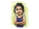 Sakshi Malik Illustration: Binay Sinha
