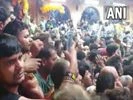Visual of pilgrims at the Banke Bihari temple in Mathura Visual of pilgrims at the Banke Bihari temple in Mathura
