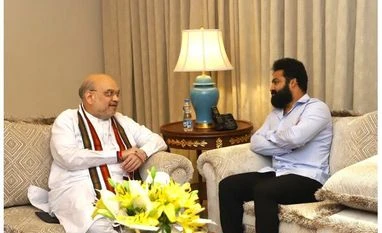Actor Junior NTR calls on Union Home Minister Amit Shah in Hyderabad Amit Shah, Junior NTR
