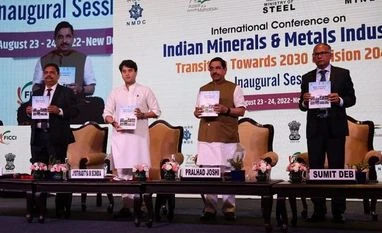 Govt plans to auction 17 non-operational mines surrendered by PSUs: Joshi Union Coal and Mines Minister Pralhad Joshi with Union Steel Minister Jyotiraditya Scindia