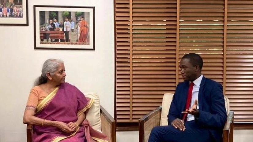 US Deputy Secretary Wally Adeyemo met Finance Minister Nirmala Sitharaman on Friday. US Deputy Secretary Wally Adeyemo met Finance Minister Nirmala Sitharaman on Friday.