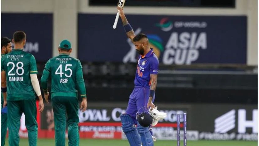 Asia Cup Cricket Hardik Pandya wins it for India against Pakistan in a thriller. Photo: @BCCI