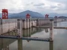 China rivers The Three Gorges Dam and low water levels along the Yangtze River in China's Yichang, on August 23. (Photo: Bloomberg)