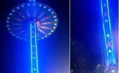 Swing crashes down from 50 feet in Mohali fair, nearly 50 people injured Mohali Swing