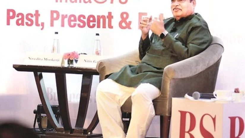 Nitin Gadkari, India@75, BS Panel Nitin Gadkari, minister for road transport & highways, at a conclave organised by Business Standard in New Delhi