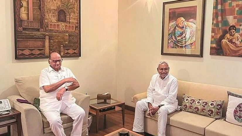 Nitish Kumar, Sharad Pawar Bihar CM Nitish Kumar met NCP chief Sharad Pawar. After the meeting, he was gung-ho about opposition unity
