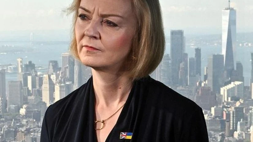 UK PM Liz truss British Prime Minister Liz Truss looks on as she speaks to the media at the Empire State building in New York, U.S., September 20, 2022. (Photo: REUTERS/Toby Melville/Pool)