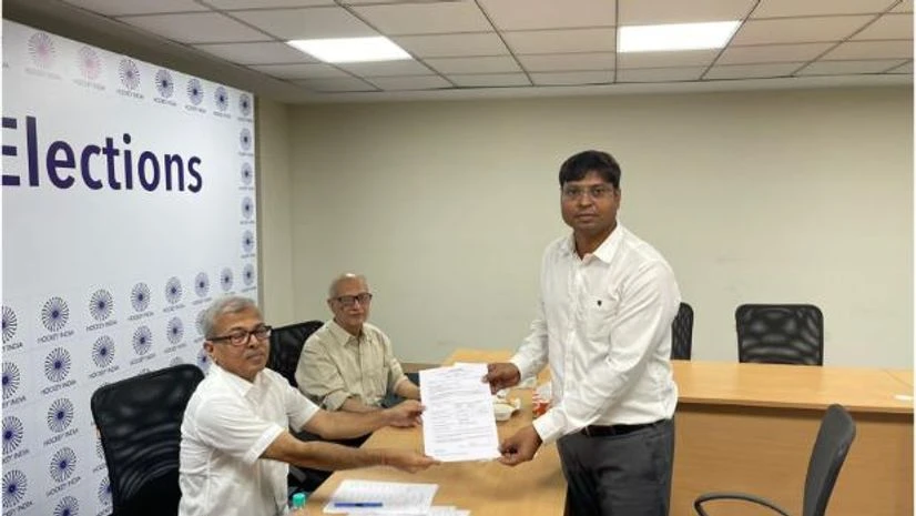 Dilip Tirkey Dilip Tirkey elected as new Hockey India President. Photo: @DilipTirkey