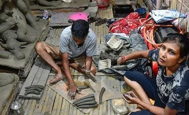 Govt aims to train 600K workers under PM Vishwakarma, says official Artisans, Durga Puja artisans
