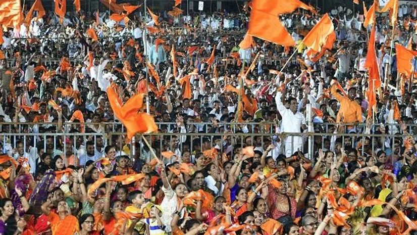 Shiv Sena supporters Shiv Sena supporters