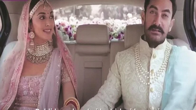 Aamir Khan Khan has not reacted to the uproar on social media to the commercial so far