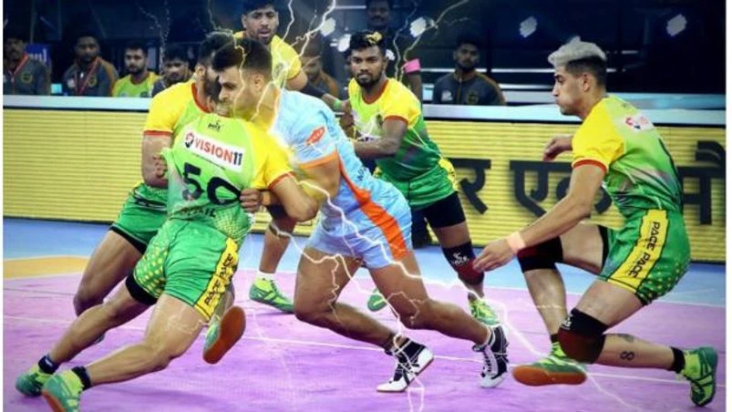 PKL 2022 Patna Pirates take on Dabang Delhi in PKL 2022. Photo: @PatnaPirates