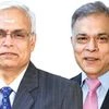 Sun Pharma’s CFO C S Muralidharan (Left) and Group CEO of US business, Abhay Gandhi