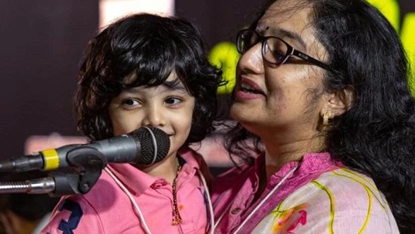 Divya S Iyer, District Collector of Kerala's Pathanamthitta with her son Divya S Iyer, District Collector of Kerala's Pathanamthitta with her son