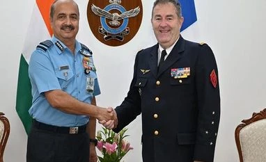 Chief of Air Staff V R Chaudhari holds talks with French counterpart V R Chaudhari