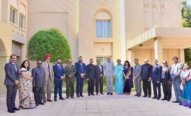 VP Dhankhar meets Indian community in Doha, lauds role played by them Dhankhar, Jagdeep Dhankhar