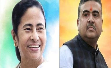 Bengal CM Mamata meets BJP's Suvendu over tea at her Assembly chamber West Bengal Chief Minister Mamata Banerjee (Left), Leader of the Opposition Suvendu Adhikari