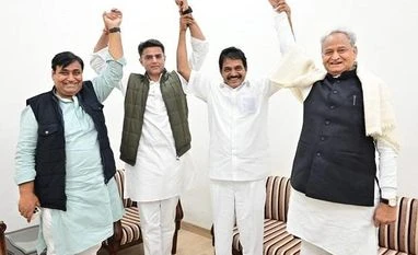 Rajasthan Congress MPs, MLAs to walk 15 km on 28th of each month in public Rajasthan Congress, Govind Singh Dotasra, Sachin Pilot, Ashok Gehlot