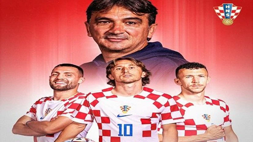 Croatia Football Team Croatia vs Morocco Live Score and Updates, Fifa World Cup, third place play-off. Photo:@HNS_CFF
