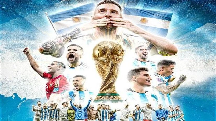 Argentina FOOTBALL TEAM Argetina beat France on penalties to win the Fifa World Cup 2022. Photo: @FIFAWorldCup