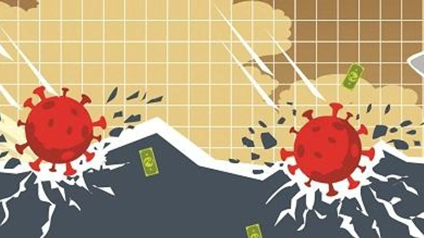 Covid, China, economy Illustration: Binay Sinha