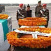 Wreath laying ceremony, Indian Army, Sikkim accident
