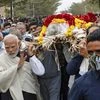 Mortal remains of Heeraben Modi, mother of PM Modi, brought to a crematorium for last rites in Gandhinagar