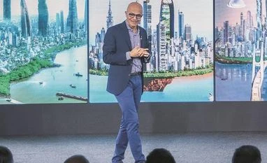 India will lead in AI use for solving 'real' issues, says Satya Nadella Satya Nadella, chairman and CEO, Microsoft