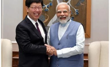 PM Modi meets Foxconn Chairman Young Liu, discusses various issues Modi, Foxconn Chairman