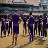 UP Warriorz in a huddle during a practice before WPL 2023. Photo: Twitter/ @UPWarriorz