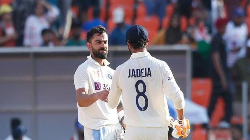 Virat Kohli and Jadeja, India vs Australia Virat Kohli and Ravindra Jadeja during India vs Australia 4th Test. Photo: BCCI