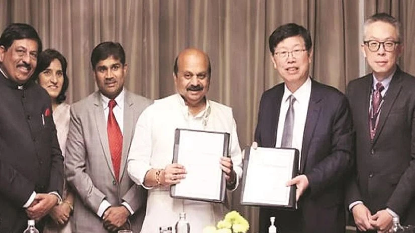 Karnataka govt has signed an MoU with Foxconn to manufacture iPhones in the state Karnataka govt has signed an MoU with Foxconn to manufacture iPhones in the state