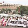 Parliament protest