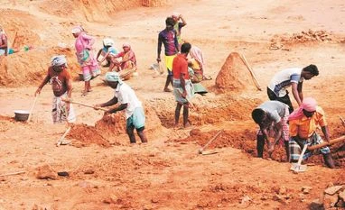 FY23 wage share in NVA below the pre-pandemic level, shows ASI data MGNREGS, labour, daily wages, rural worker, rural employment