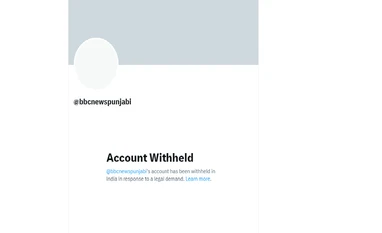 BBC Punjabi Twitter account withheld in connection with Amritpal's case BBC Punjabi Twitter